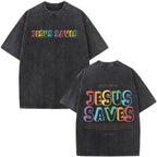 Camiseta Casual Jesus Salva