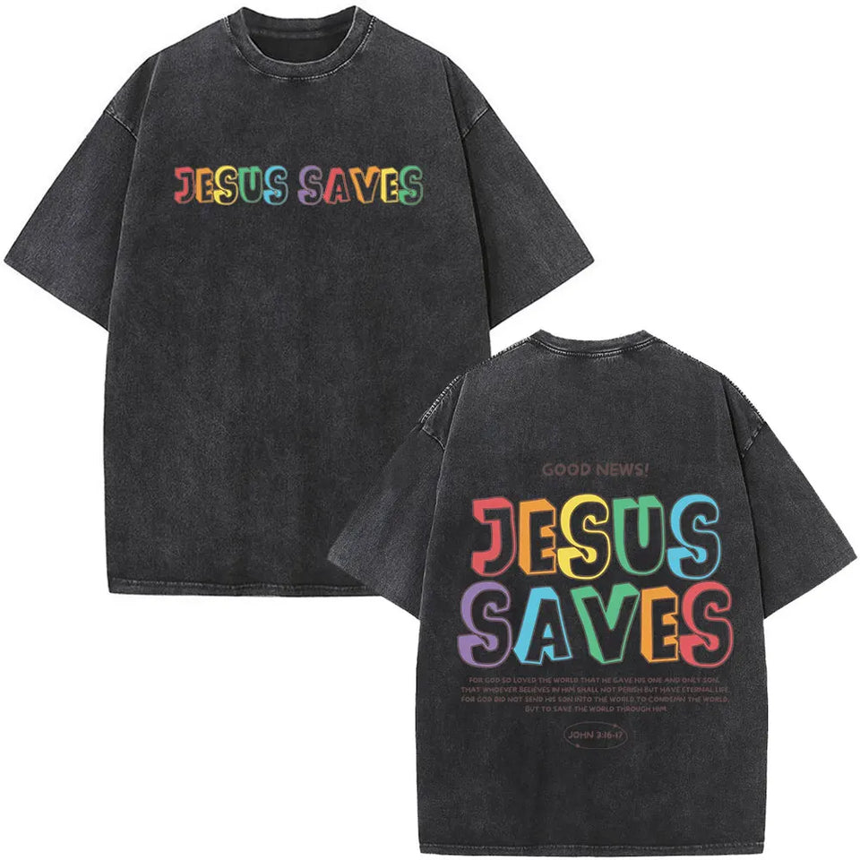 Camiseta Casual Jesus Salva