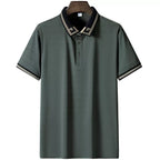 Camisa Polo Masculina de Seda