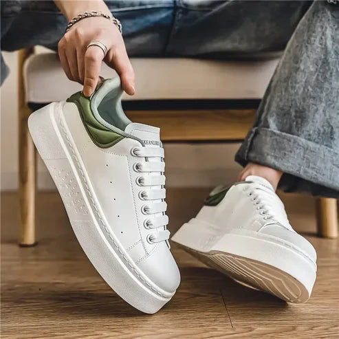 Tênis Masculino Casual Premium em Couro